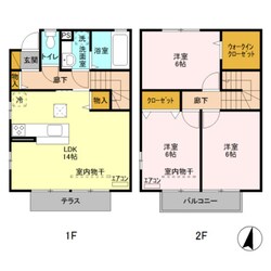 ミヤビ　Ｄの物件間取画像